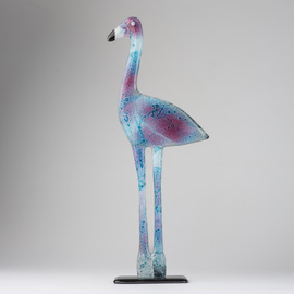 FLAMING szklany fioletowo-niebieski 2