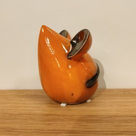MYSZ ceramiczna pomarańczowa mała