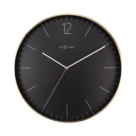 Zegar NexTime Essential czarny XXL