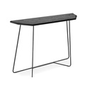 Konsola FERRO z litego czarnego dębu z czarną nogą