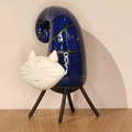 Kot ceramiczny mały granatowy