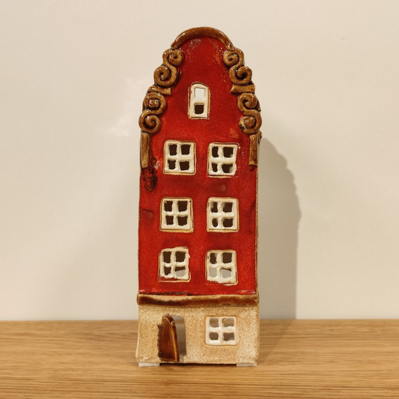 KAMIENICZKA ceramiczna czerwona