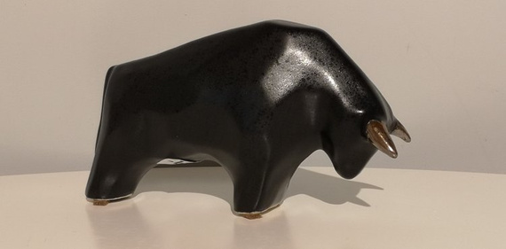 BYK ceramiczny kanciasty mały czarny