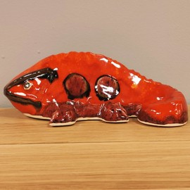 KAMELEON ceramiczny średni czerwony