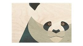 Drewniany obrazek STOLARNIA KARTEK Miś Panda