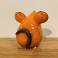 MYSZ ceramiczna pomarańczowa mała