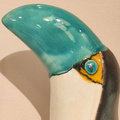TUKAN ceramiczny turkusowy mały