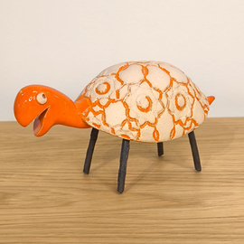 ŻÓŁW ceramiczny pomarańczowy