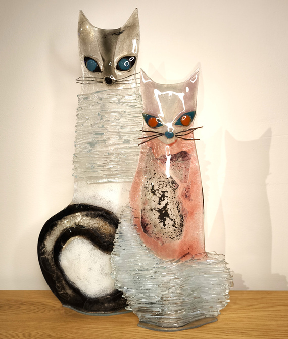 KOT biało-czarny duży