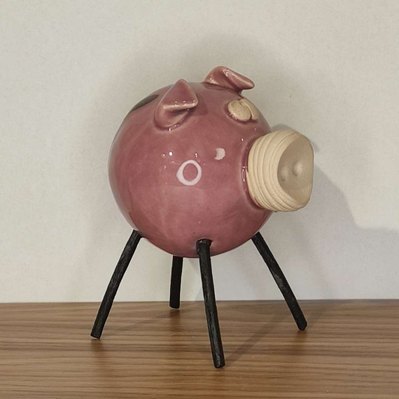 ŚWIŃKA ceramiczna jagodowa