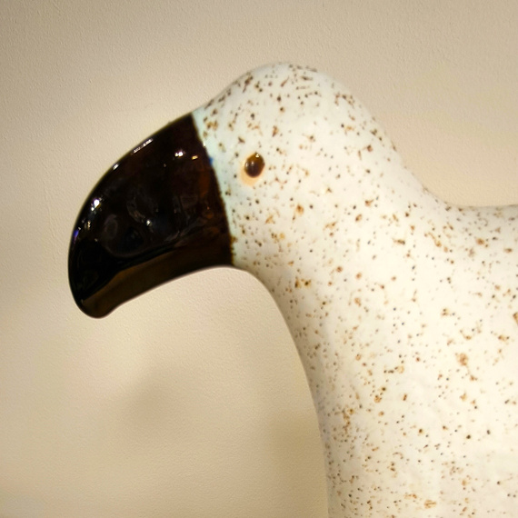 TUKAN ceramiczny biały duży