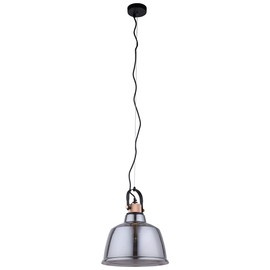Lampa wisząca AMALFI srebrna smoked  L