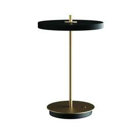 LAMPA stołowa ASTERIA czarna bezprzewodowa