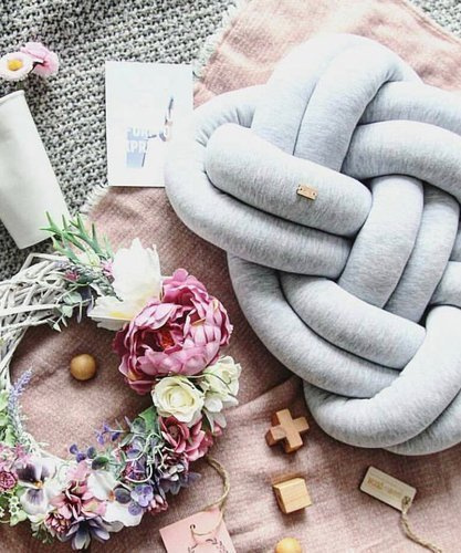 Poduszka SUPEŁ jasny szary