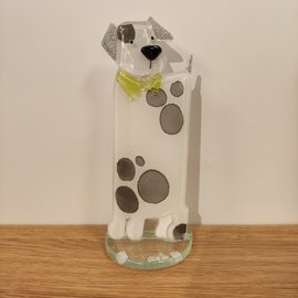 PIESEK szklany z kołnierzem mały