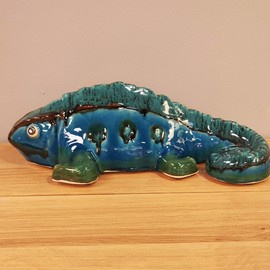 KAMELEON ceramiczny duży turkusowy