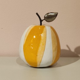 JABŁKO  ceramiczne żółte