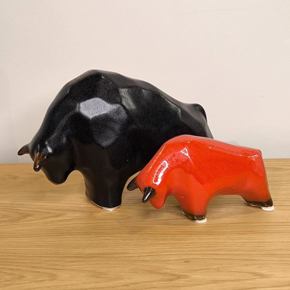 BYK ceramiczny kanciasty mały czarny