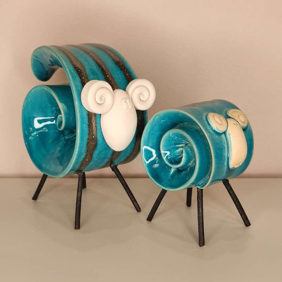 BARANEK ceramiczny turkusowy mały