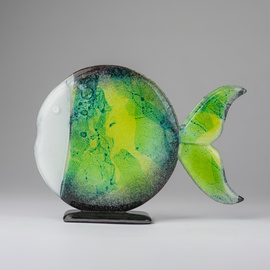 Ryba szklana FISH zielona