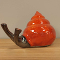 Ślimak ceramiczny duży czerwony pion
