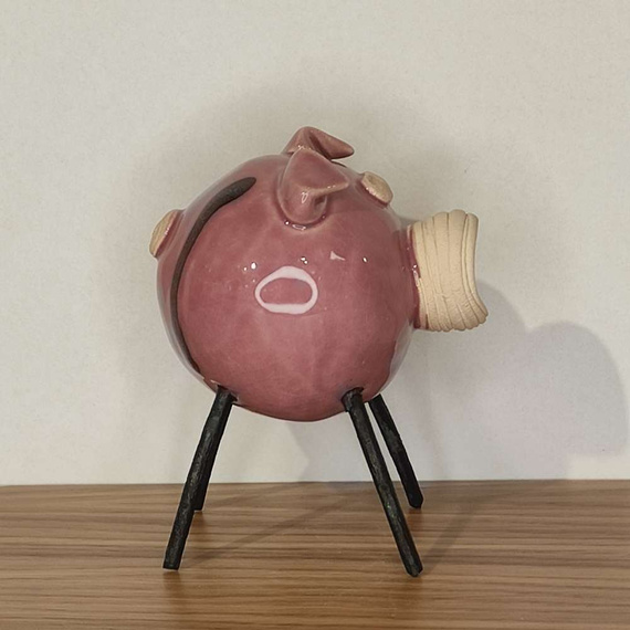 ŚWIŃKA ceramiczna jagodowa