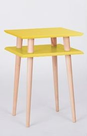 Stolik SQUARE żółty wysoki