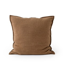Poszewka z wełny kwadratowa orzechowa