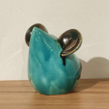 MYSZ ceramiczna turkusowa mała