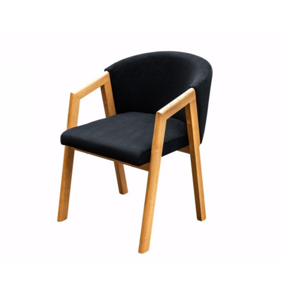 Krzesło PERL dębowe tkanina