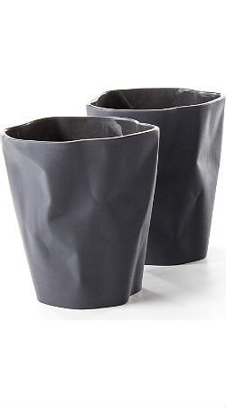 Kubek POGIĘTY duży czarny