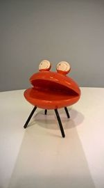 ŻABA ceramiczna pomarańczowa