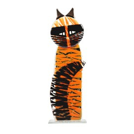 KOT szklany pomarańczowy duży