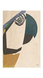 Drewniany obrazek STOLARNIA KARTEK Papuga