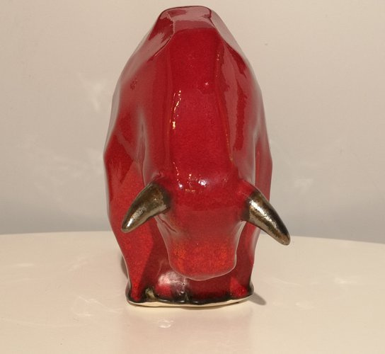 BYK ceramiczny kanciasty średni czerwony