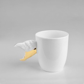 KUBEK porcelanowy PANGZI biały