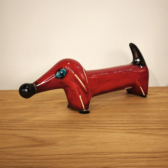 JAMNIK ceramiczny czerwony