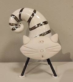 Kot ceramiczny mały biały