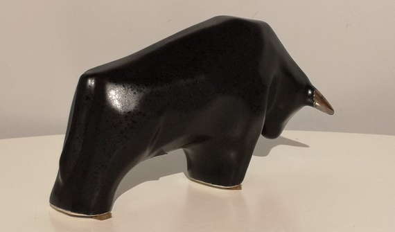 BYK ceramiczny kanciasty mały czarny