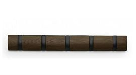 Wieszak na ubrania FLIP 5 orzechowy