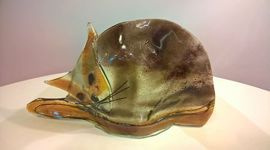 KOT szklany leżący Łośdesign