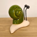 Ślimak ceramiczny zielony