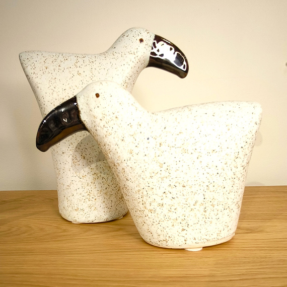 TUKAN ceramiczny biały duży