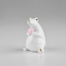 MIŚ ceramiczny z sercem PANGZI