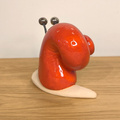 Ślimak ceramiczny czerwony