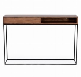 Konsola STAM z szufladą orzech amerykański