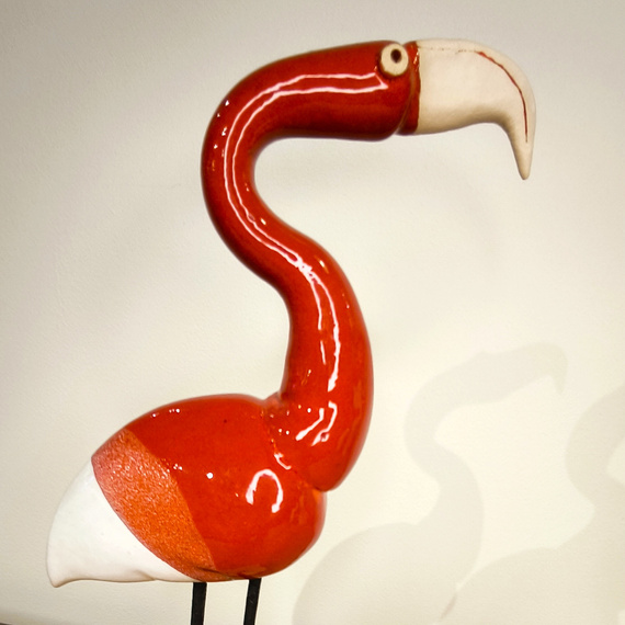 FLAMING ceramiczny czerwony