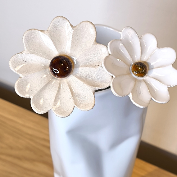 KWIAT ceramiczny biały mały