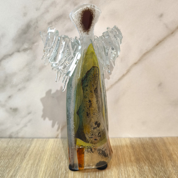 ANIOŁ szklany wielobarwny ŁośDESIGN