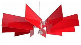 Lampa ALVERD Kafti czerwona